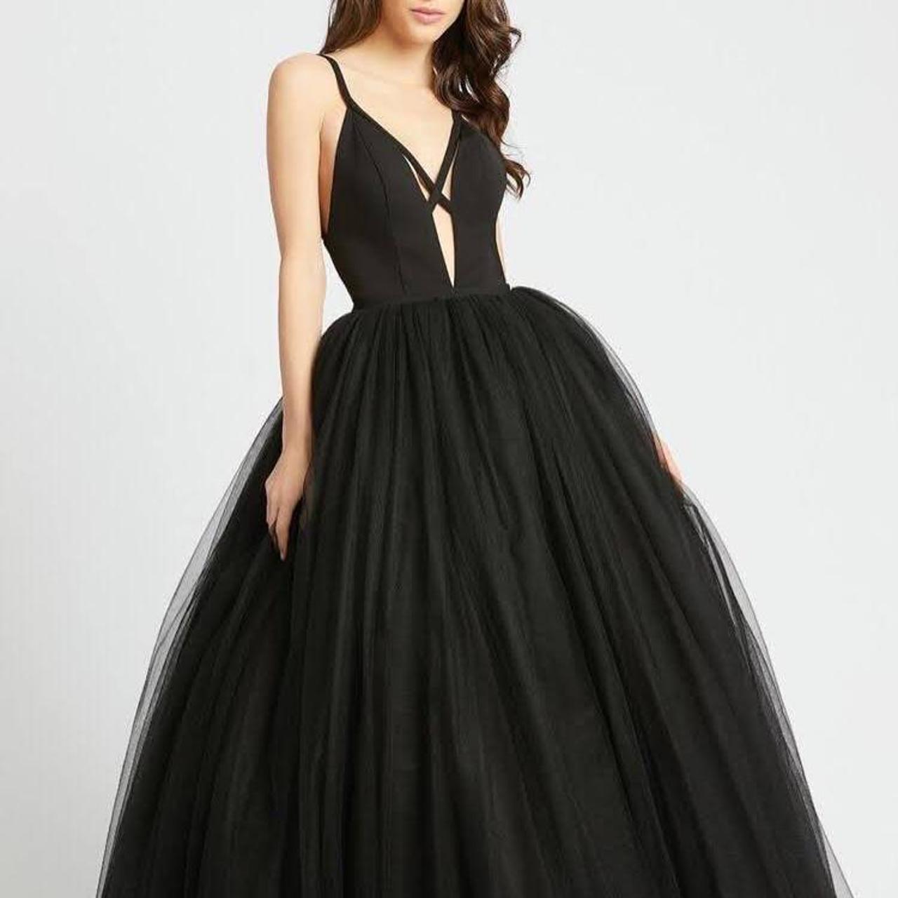 Mac duggal store black ball gown