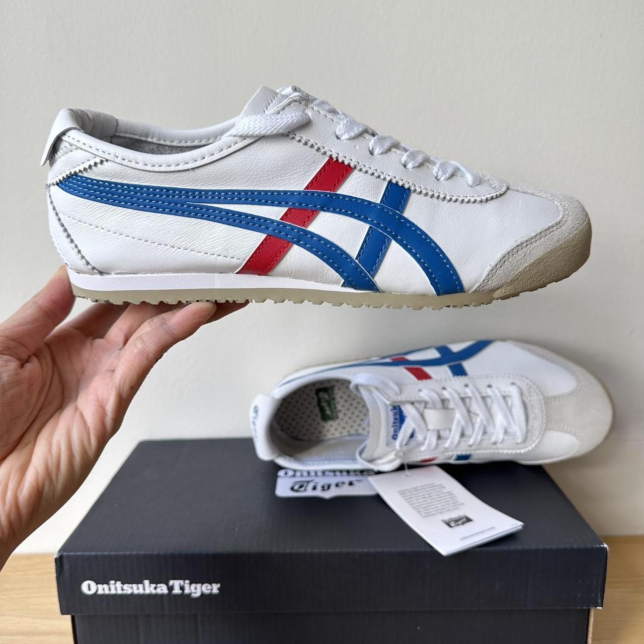 Asics tiger deals red white blue