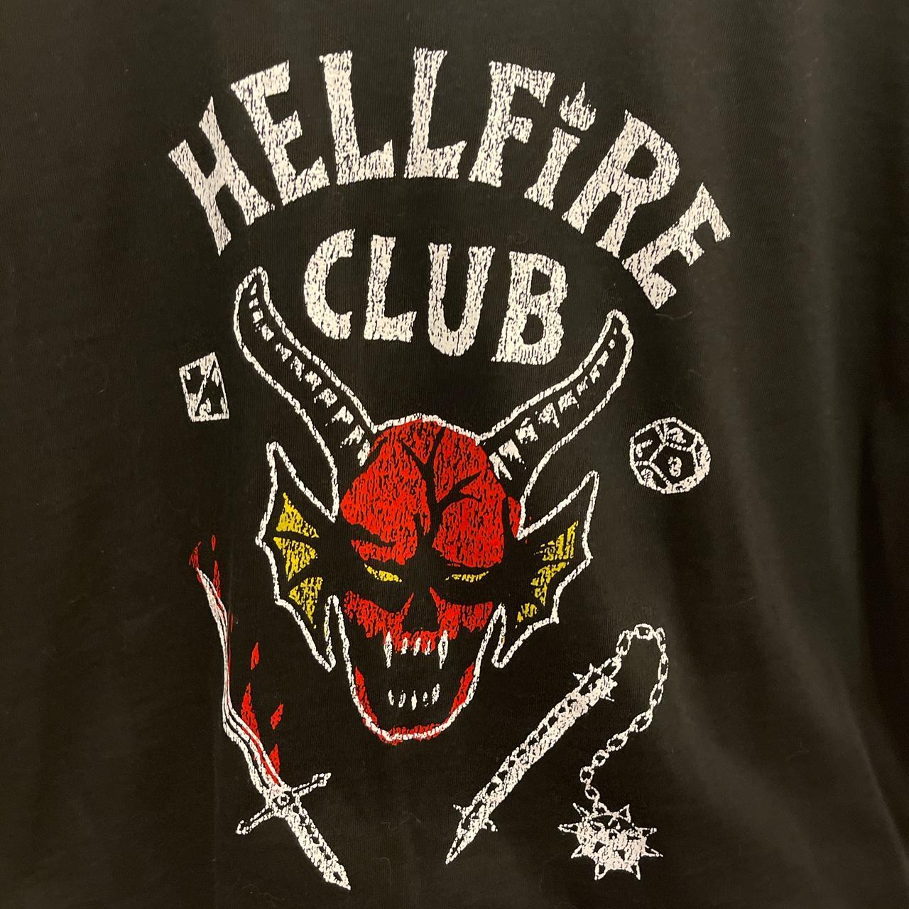 Hellfire club shirt from eye candy, would fit better... - Depop