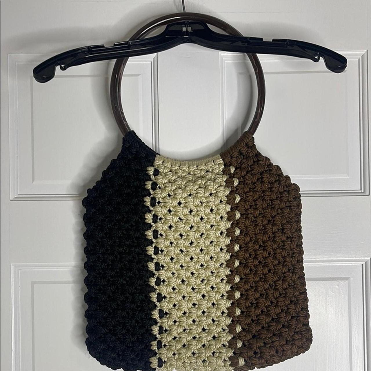 Source Unknown Women's Bag - Black/Cream – This e… - image 1