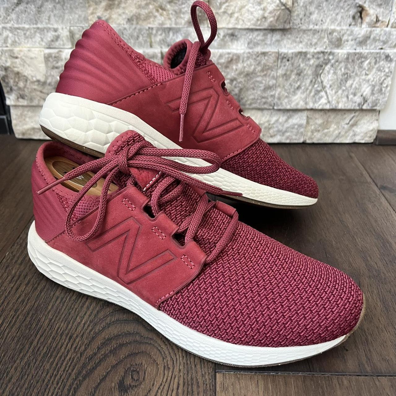 New Balance Women's Red and Burgundy Trainers