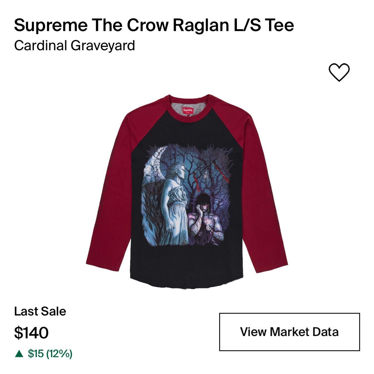 Supreme The Crow Raglan L/S Top ザ・クロウ