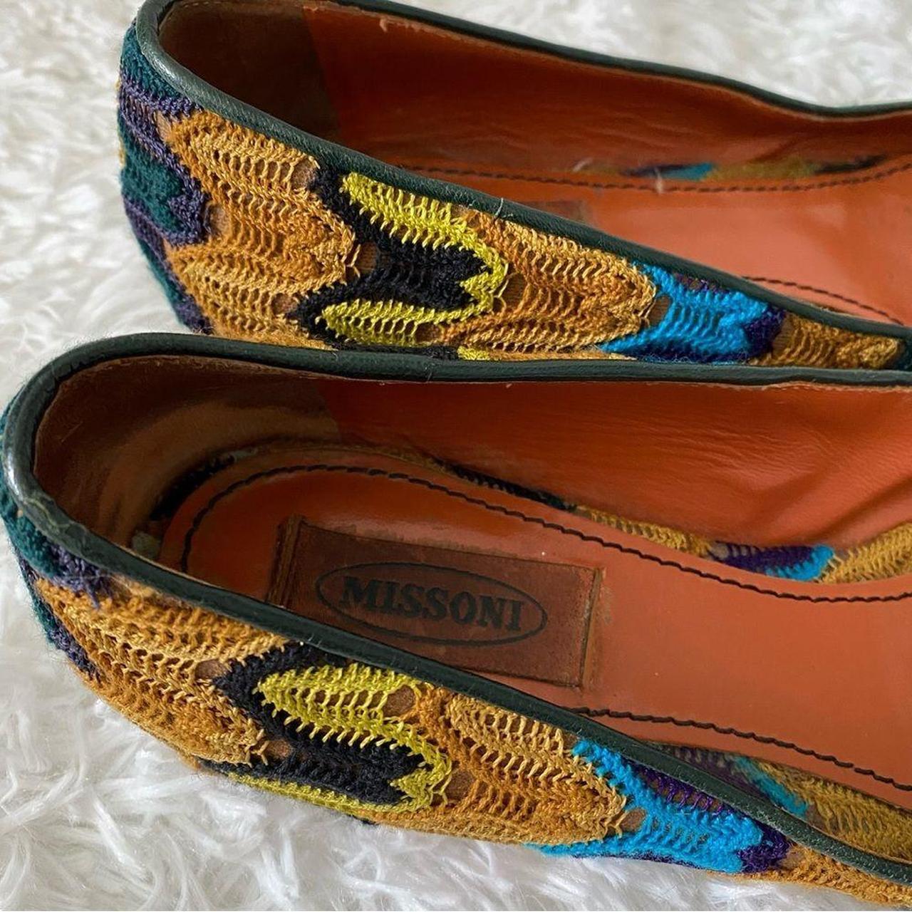 Missoni Women's Blue and Tan Loafers (3)