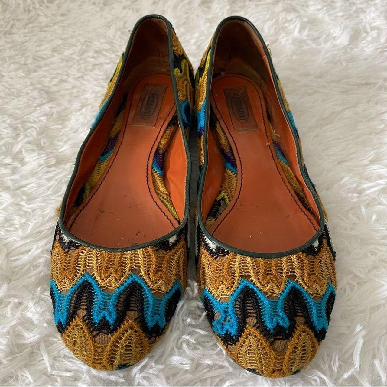 Missoni Women's Blue and Tan Loafers