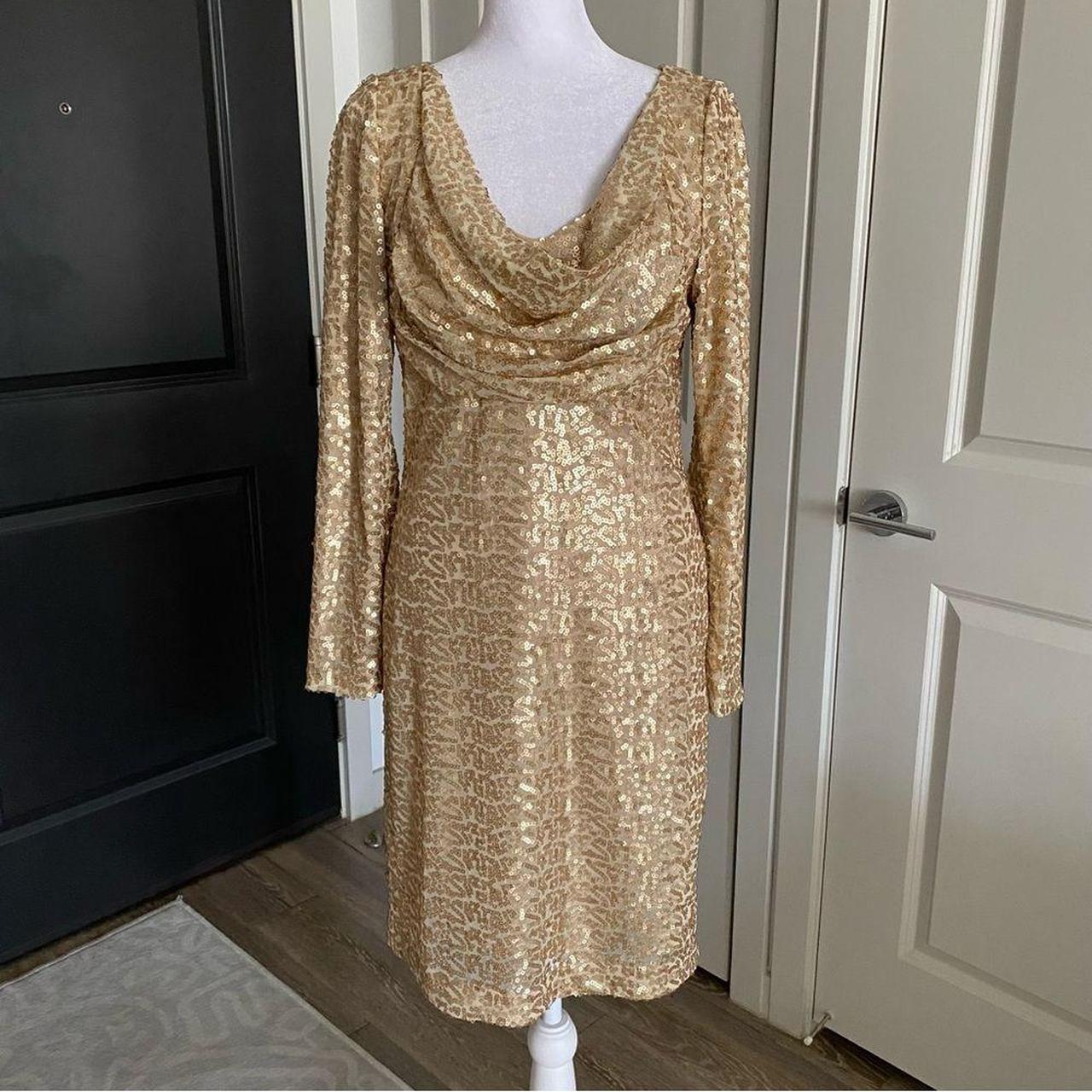 Eliza j gold dress best sale