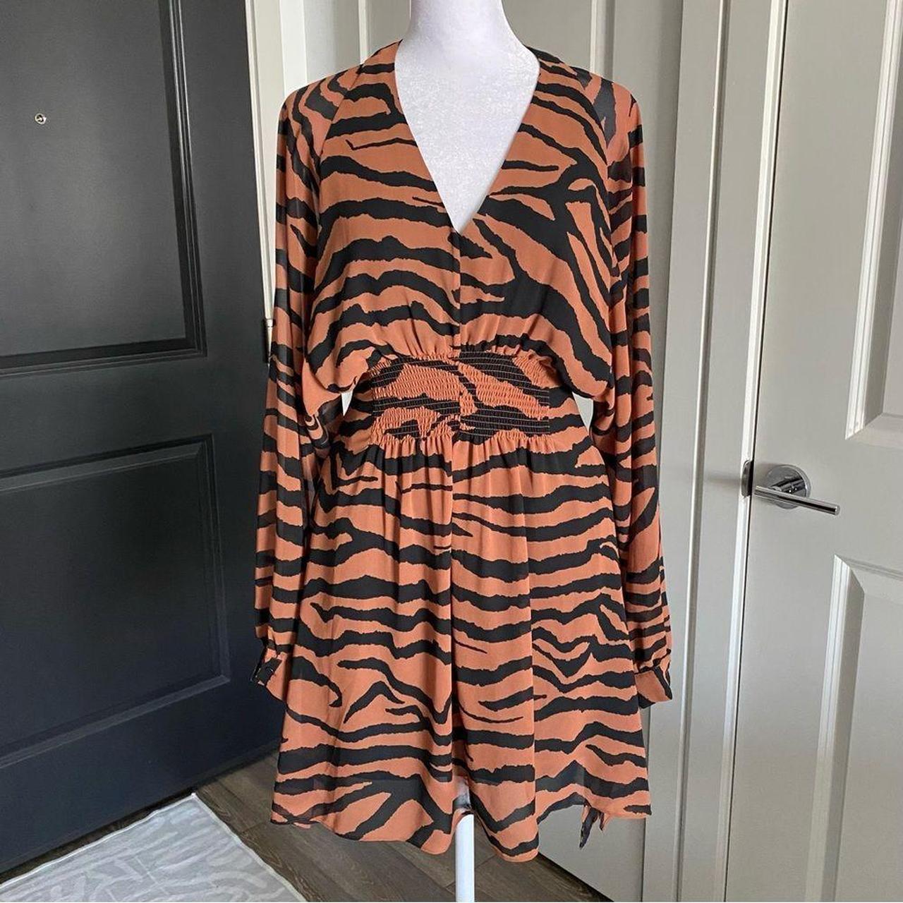 All saints zebra top dress