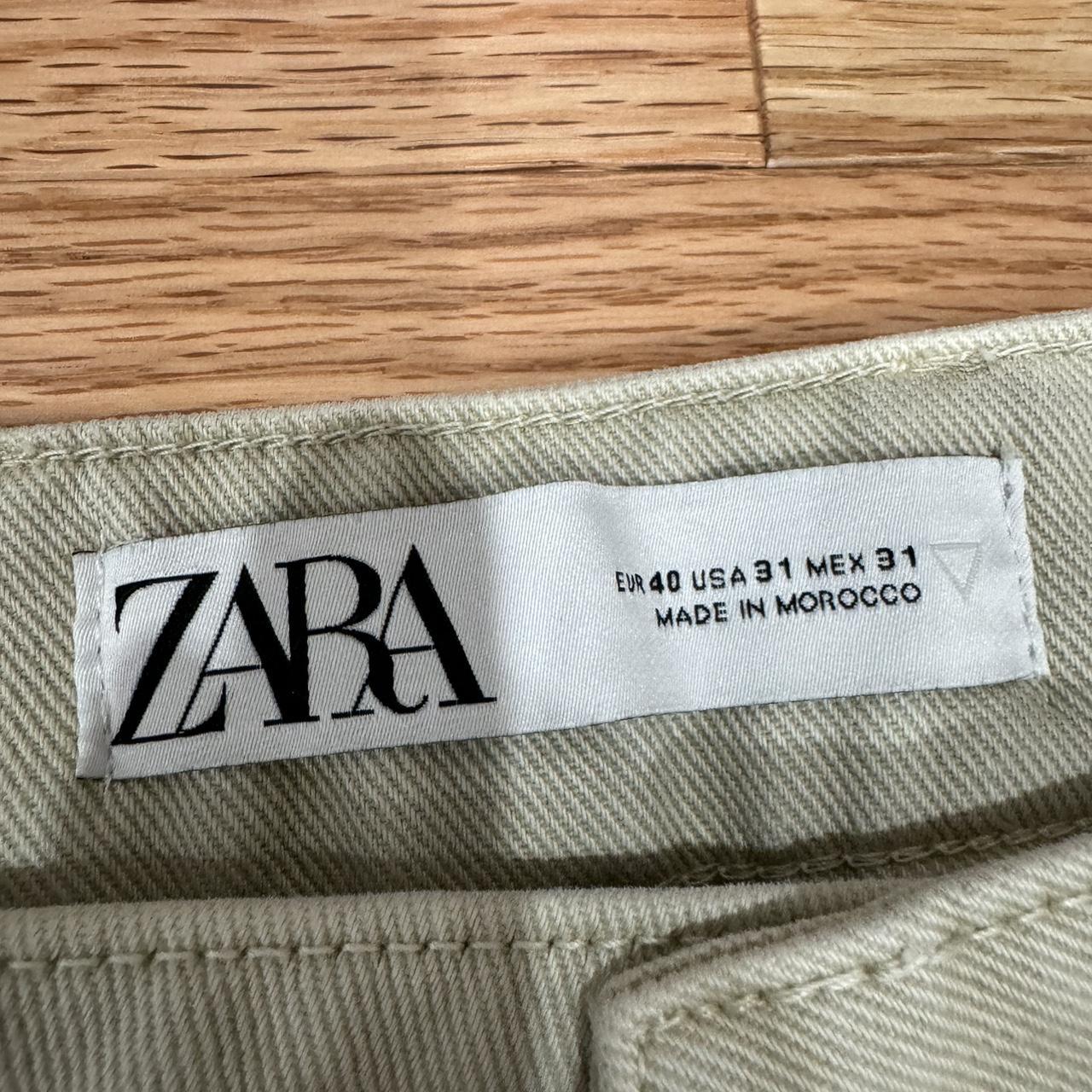 Carpenter Pants Zara tan color 9/10 Condition Size... - Depop