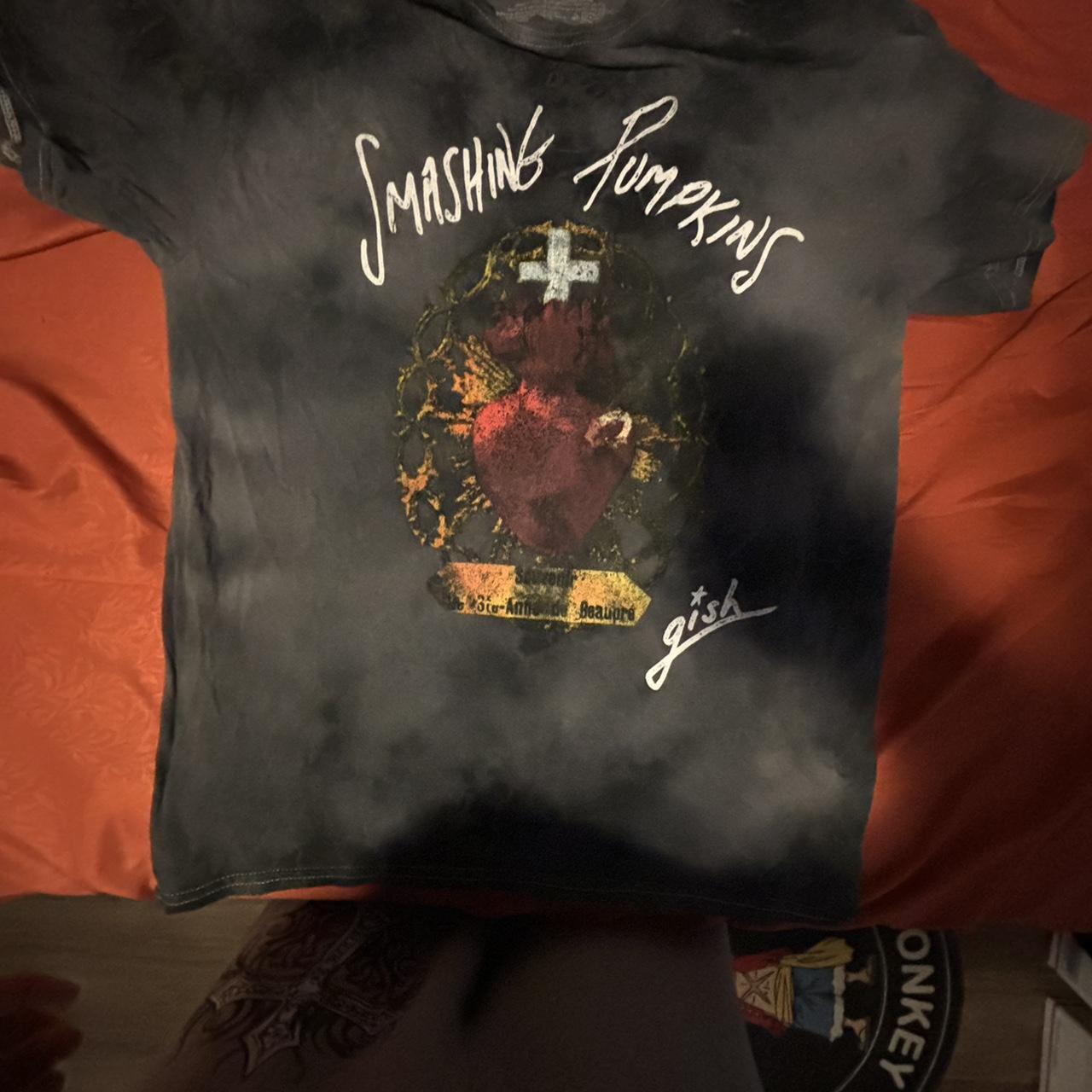 smashing pumpkins tie dye shirt