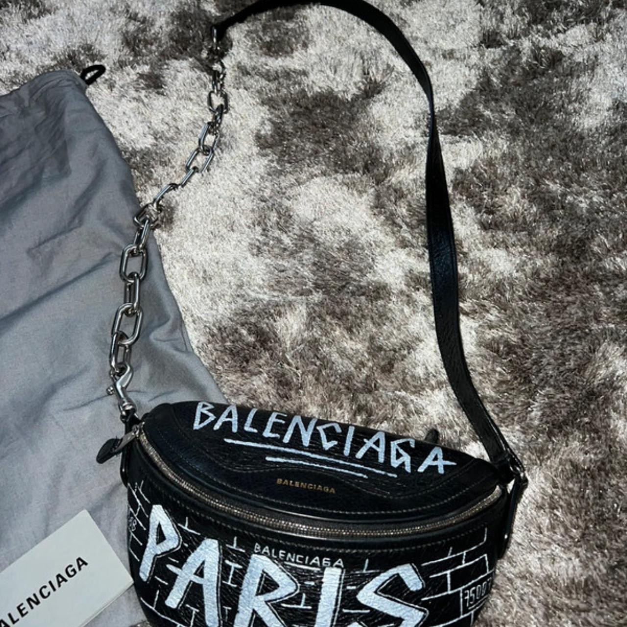 Balenciaga Paris Graffiti Xs Souvenir Shoulder Belt Depop