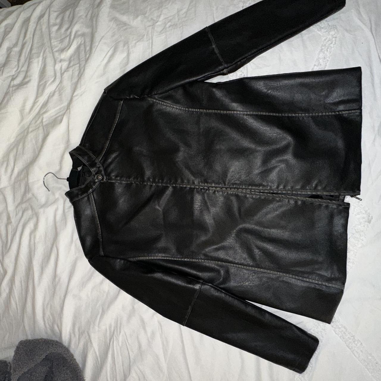Motel rocks leather jacket!! Worn... Depop