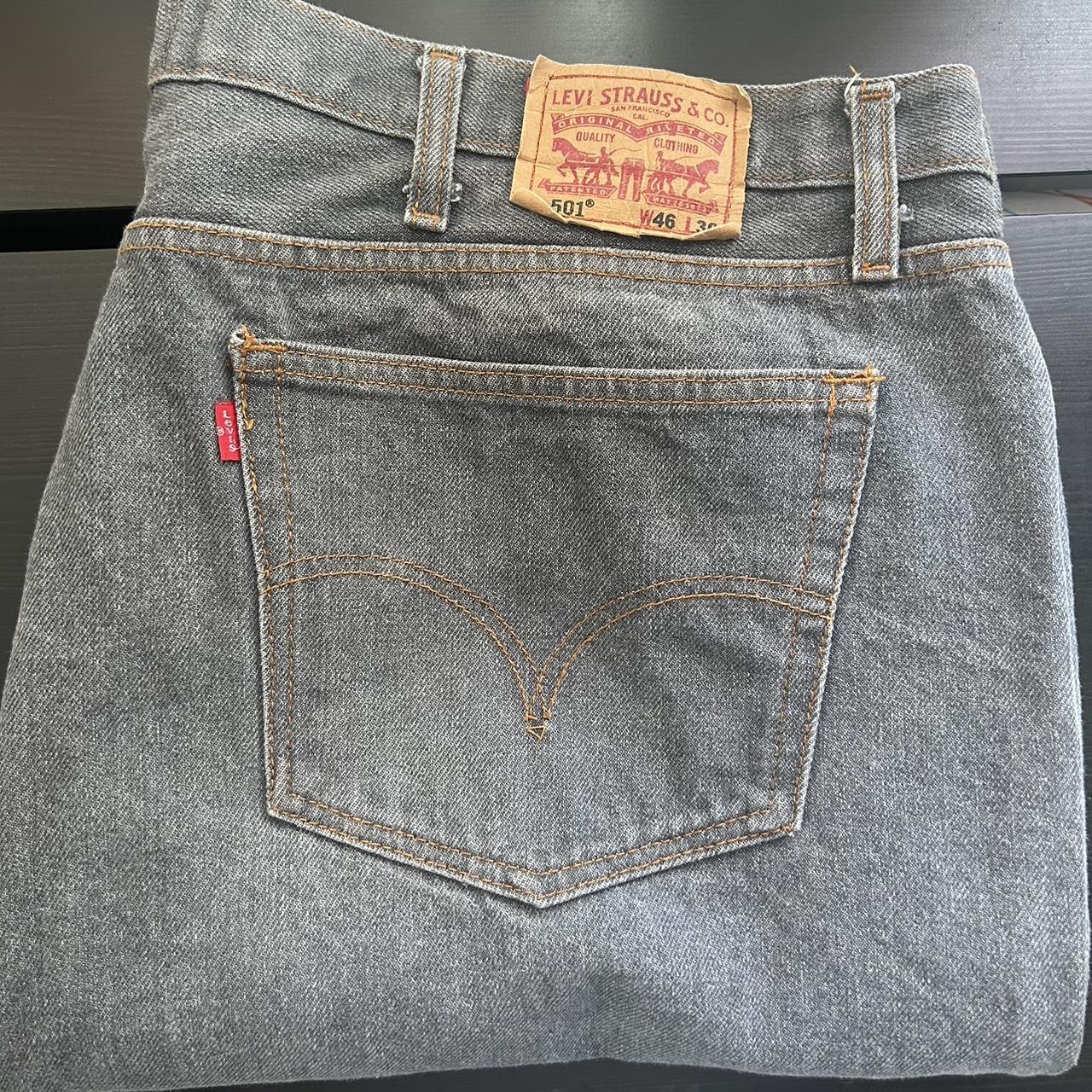 reallyyy baggy pair of levi’s 501’s! condition:... - Depop