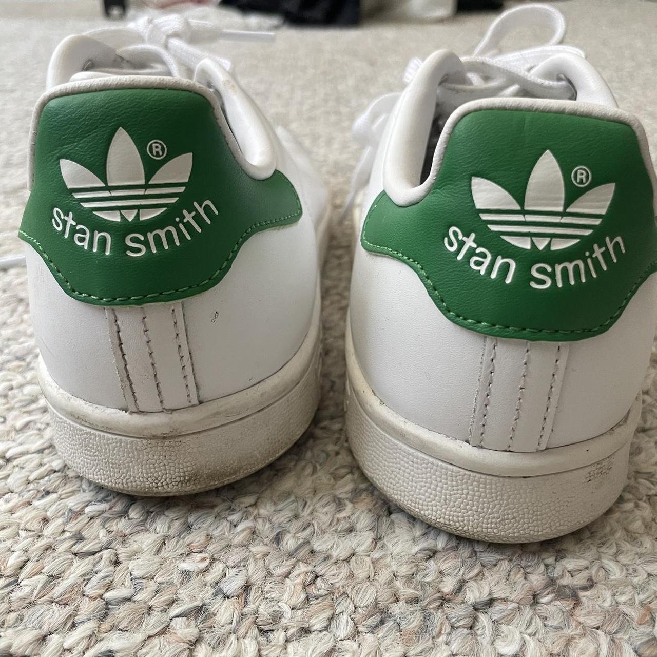 Adidas Women's Green and White Trainers (2)