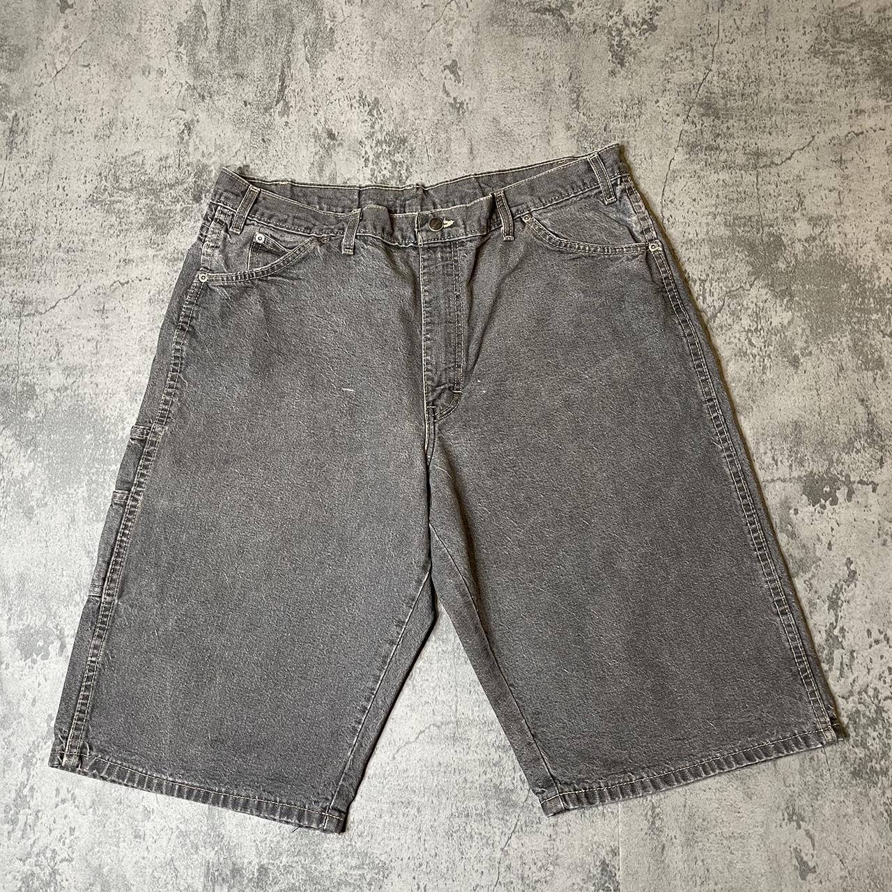 Dickies denim grey shorts RN20697 size 38 loose fit. Depop