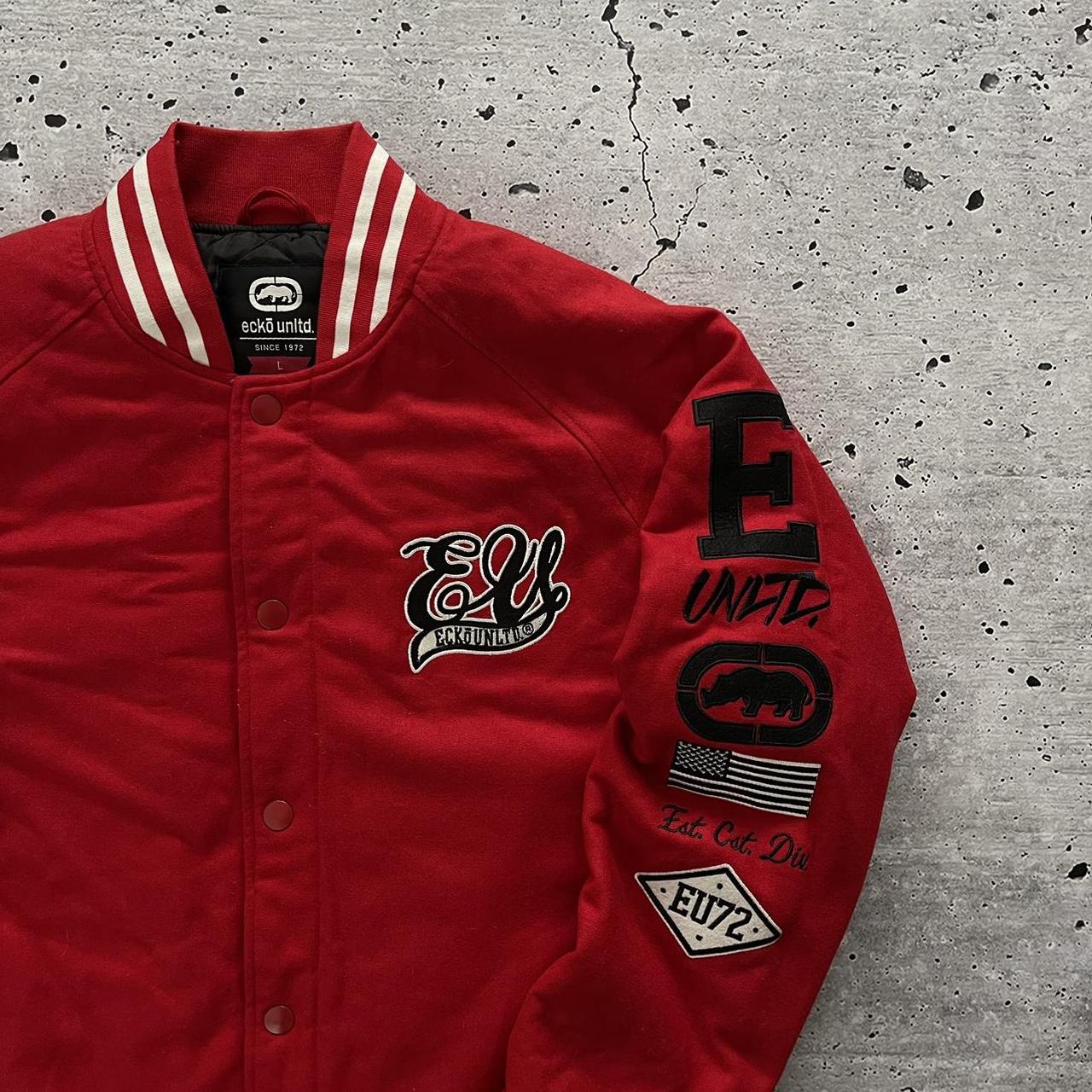 Vintage Y2K Ecko varsity jacket Size L P2P