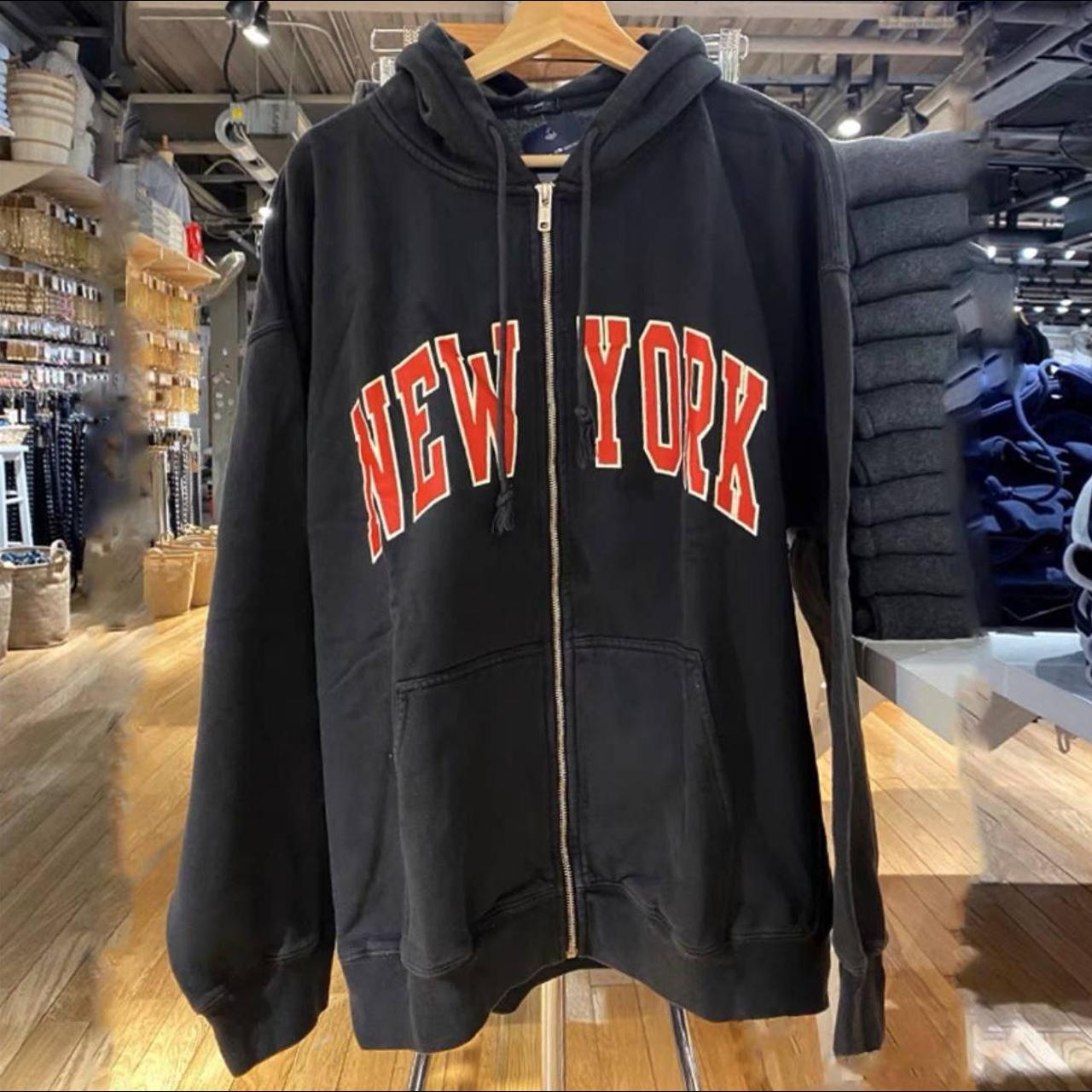 brandy melville christy black new york hoodie ♡ - Depop