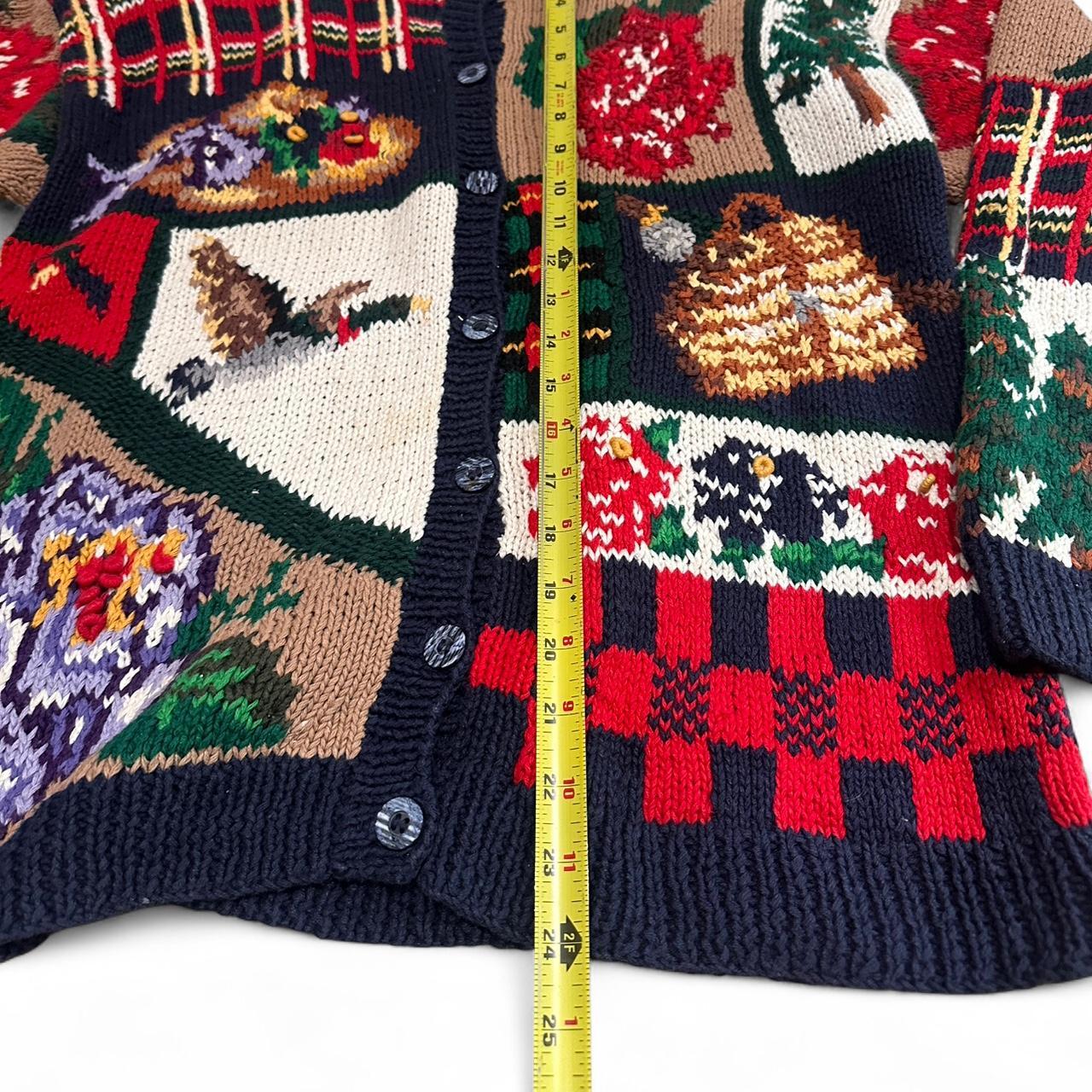 Women's Sweater - Multi/Red - L – Vintage 1991 Th… - image 2