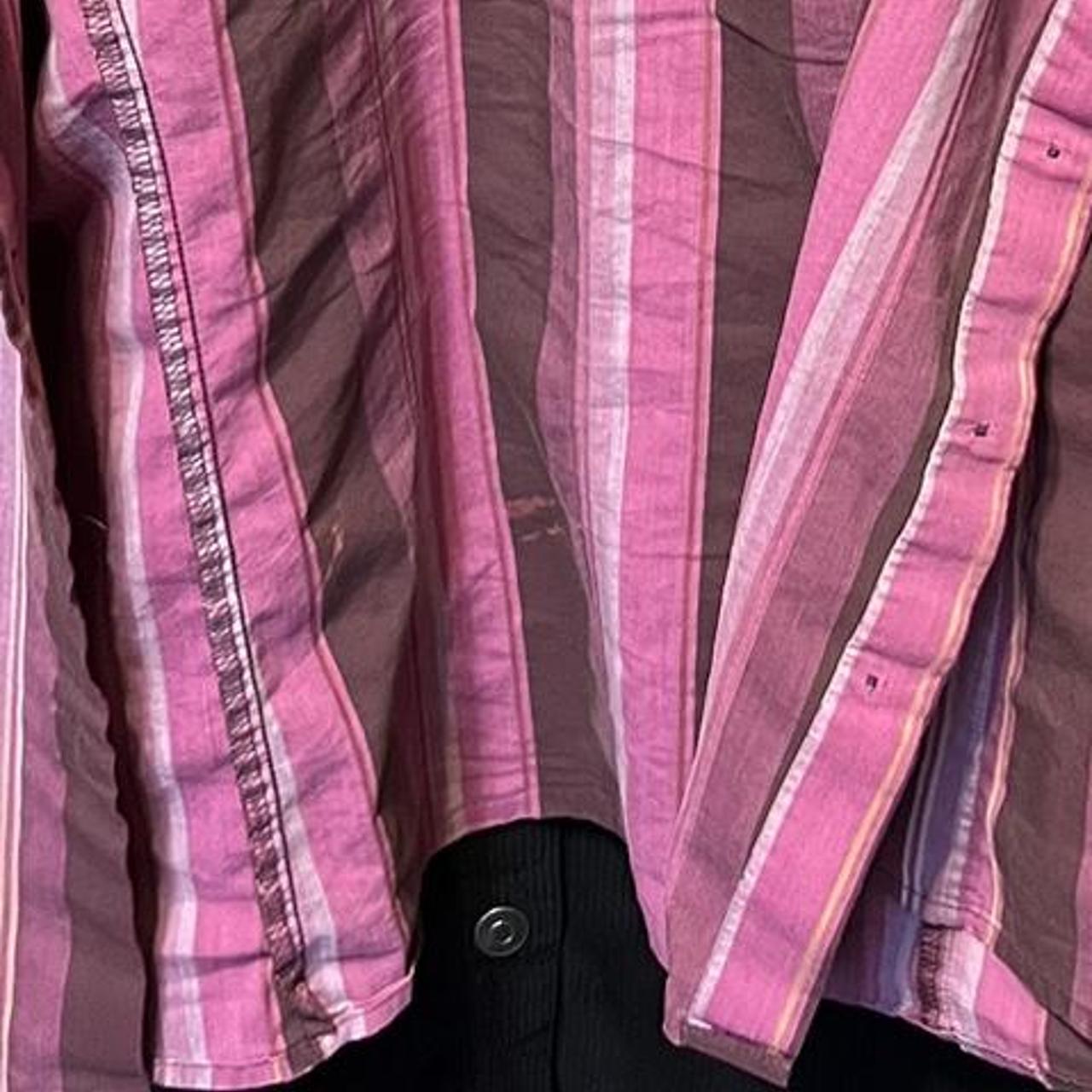 Women's Pink and Burgundy Shirt (4)