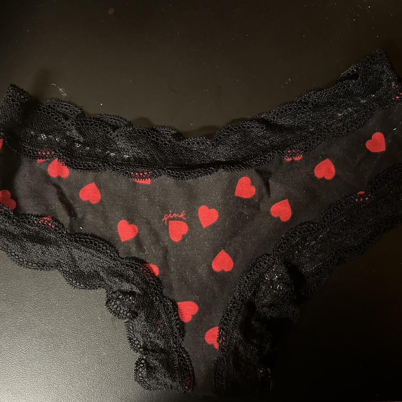 red lace thong panty. Never worn. this panty is - Depop