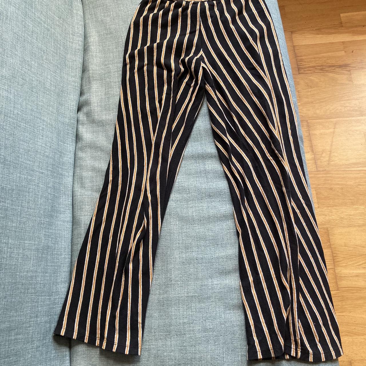 Striped wide leg trousers, Really comfy