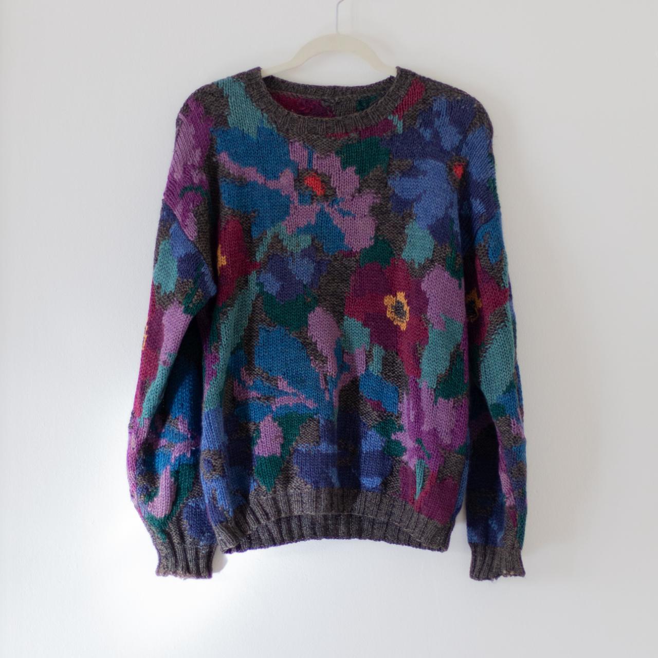 Source Unknown Women's Sweater - Multi/Purple - L… - image 1