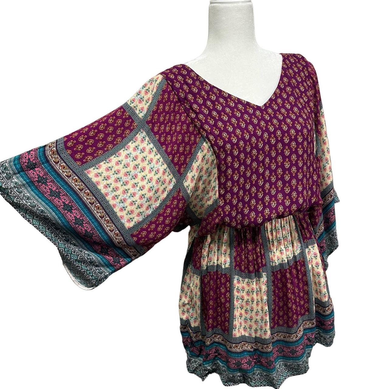 American Eagle Outfitters Boho Patchwork Quilt Dress...