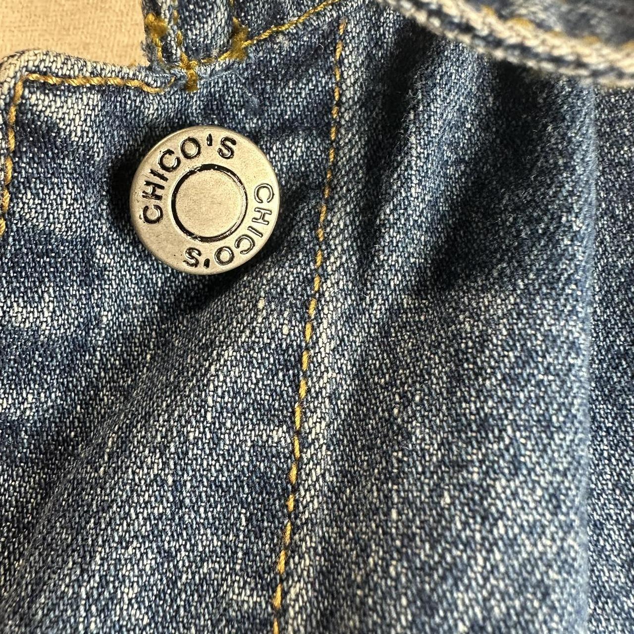 Chico's Y2K Kidcore Denim Jacket Women's sz. 1 - Depop