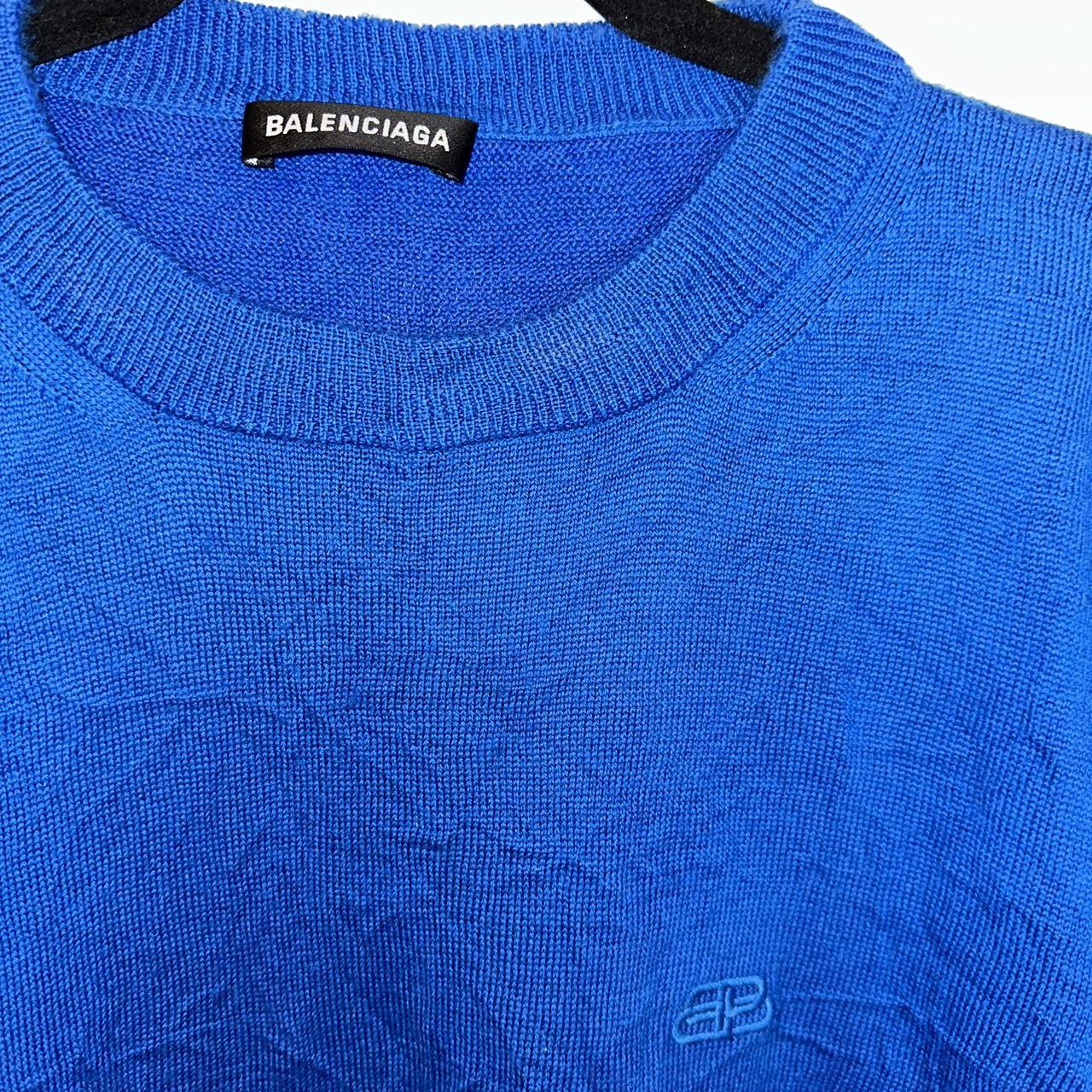 balenciaga blue jumper