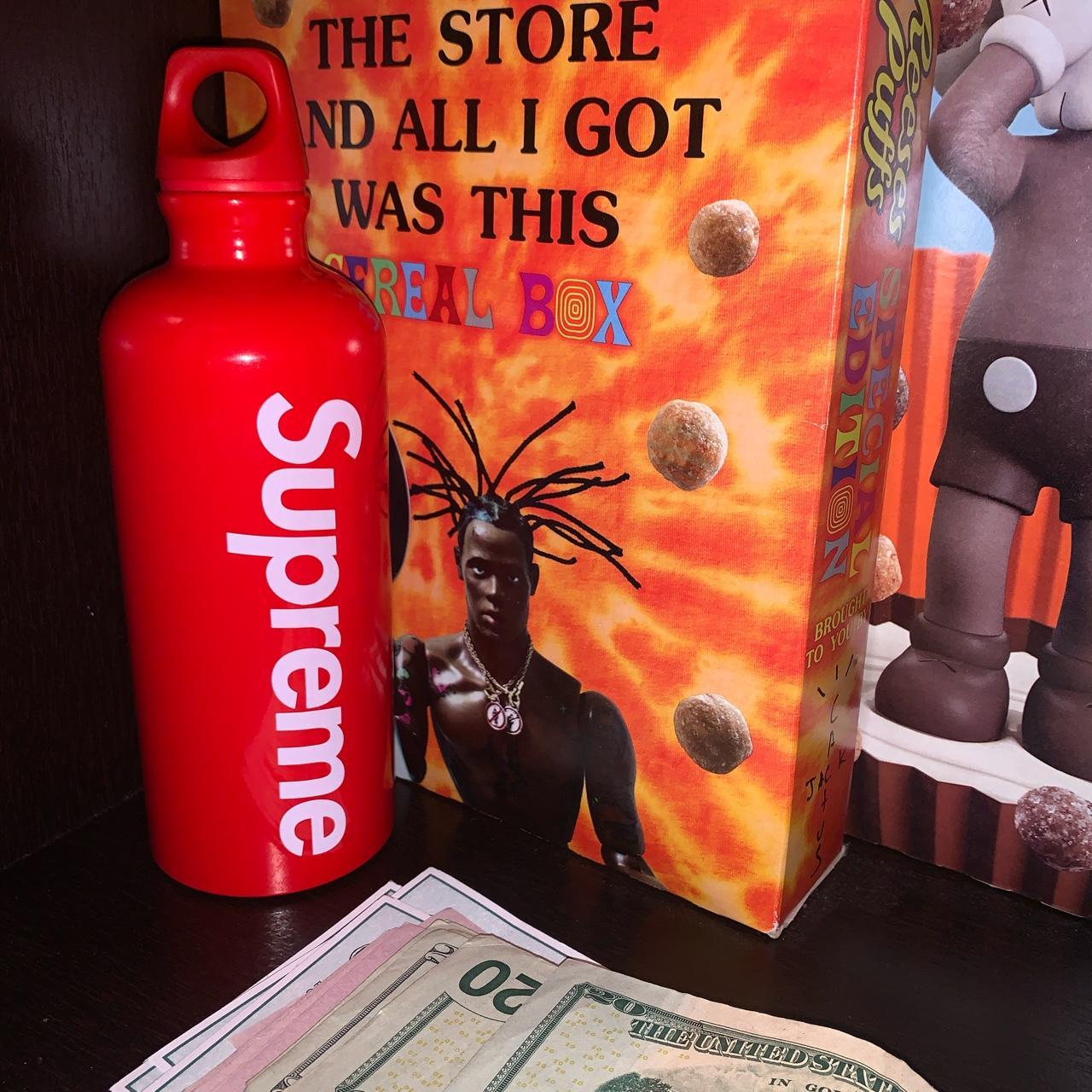 Authentic Supreme Red Water Bottle Great for... - Depop