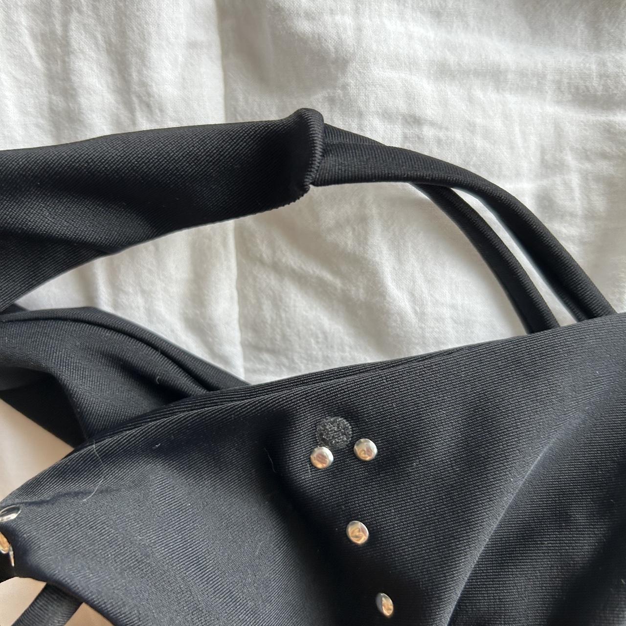 shein bikini black w studs * s flaw : missing stud... - Depop