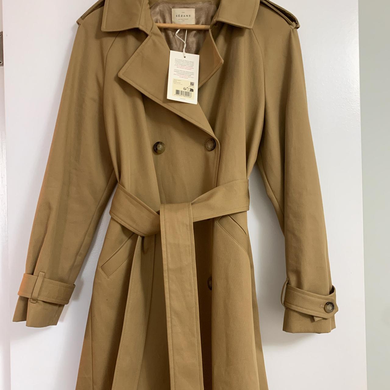 Sezane Classic Scott Trench Size 38 FR UK 10 US... - Depop