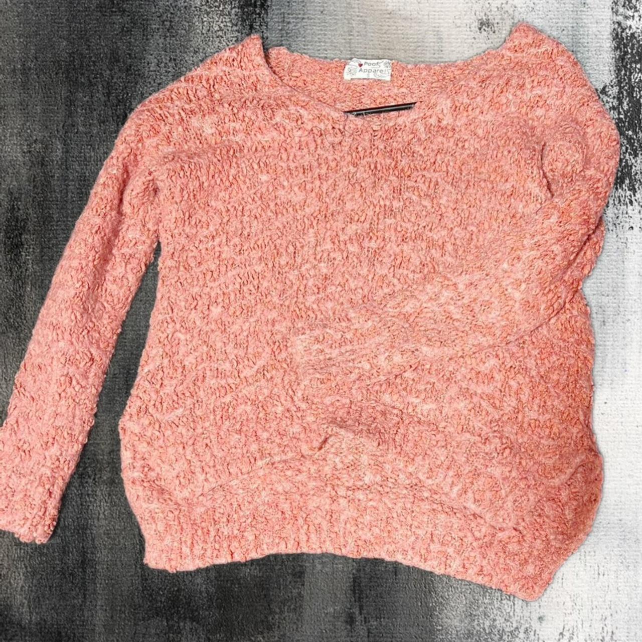 Poof Apparel Crochet Pink CropTop - Depop