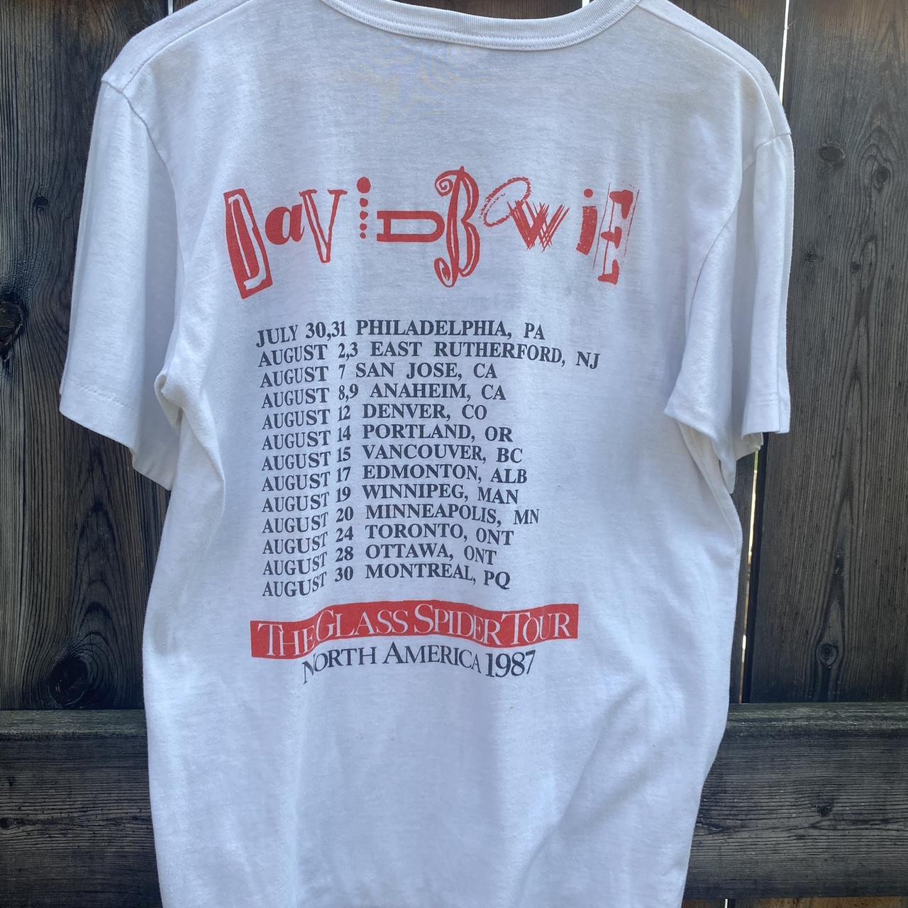 Vintage David Bowie 1987 The Glass Spider Tour Tee | Depop
