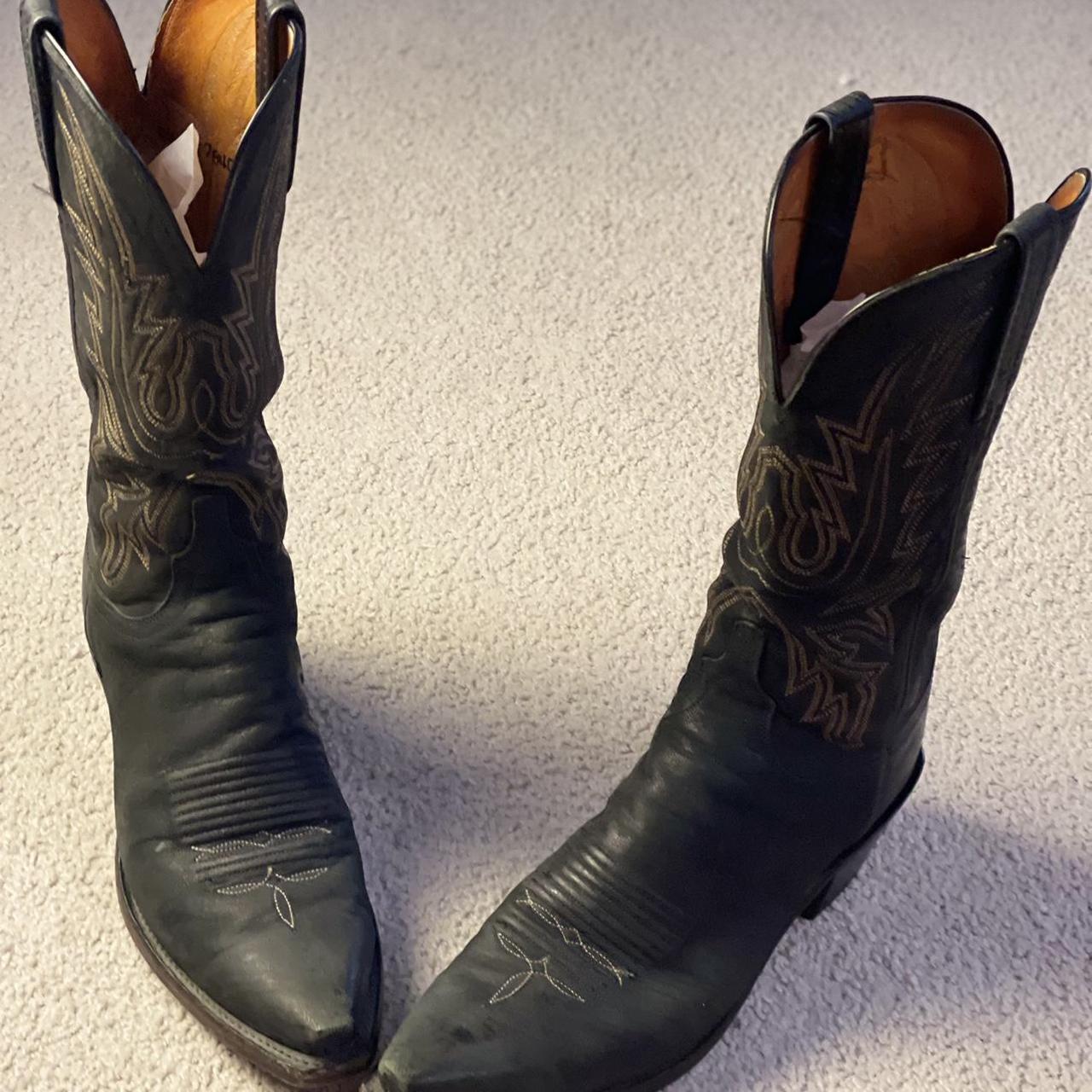 Lucchese Men’s Leather Boots Size 9.5 #cowboyboots... - Depop