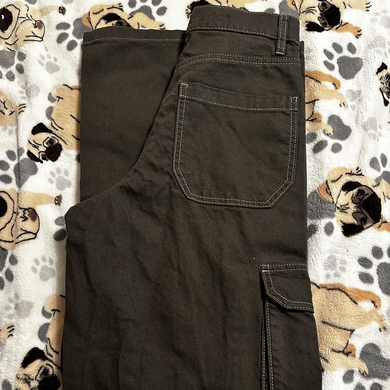 PacSun Green High Waisted Wide Leg Cargo Pants