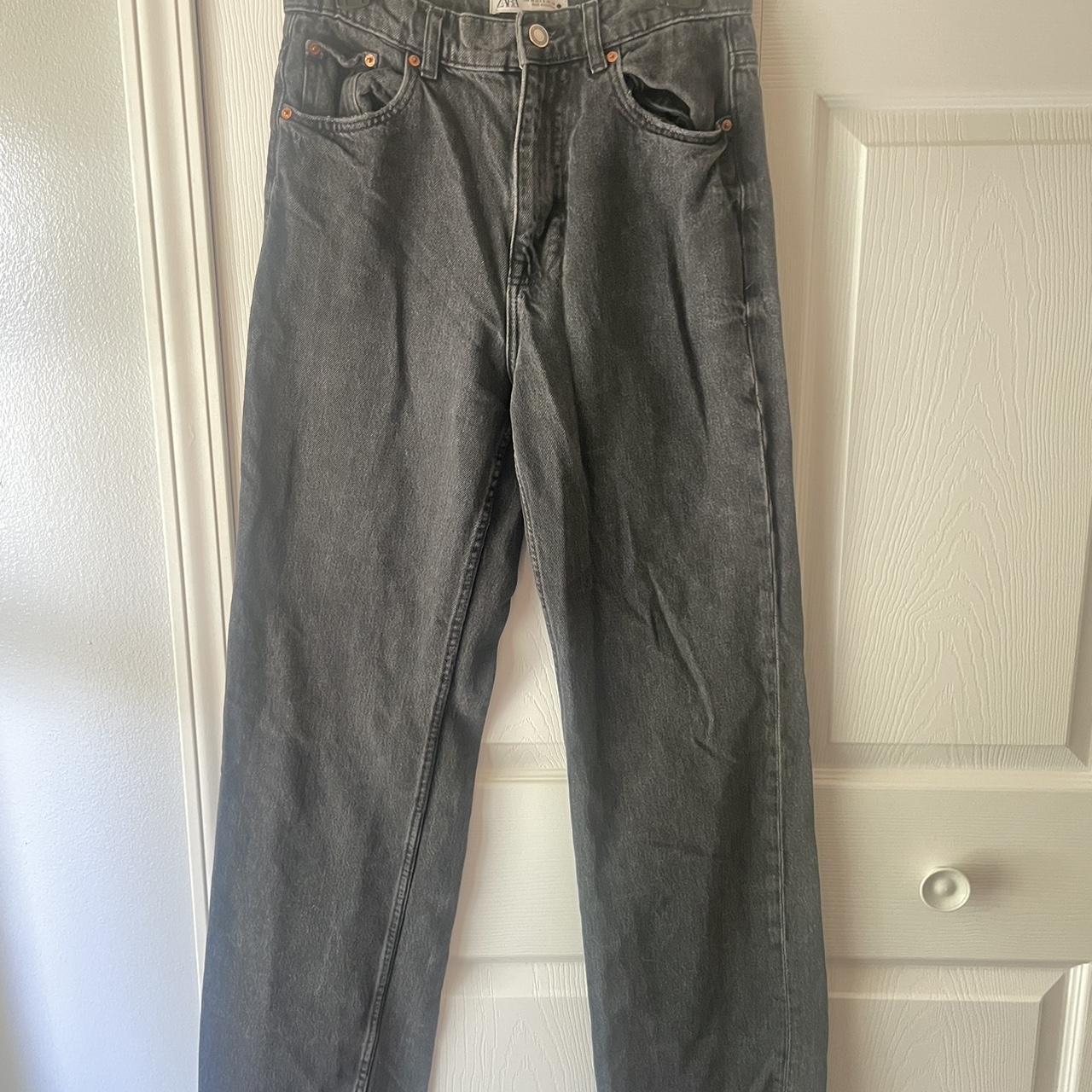 90s full length Zara jeans Retro black... Depop