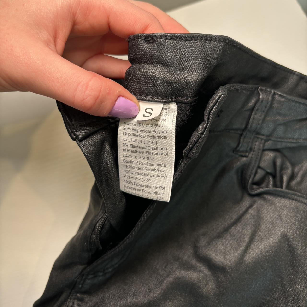 amazon faux leather pants size small offers... Depop