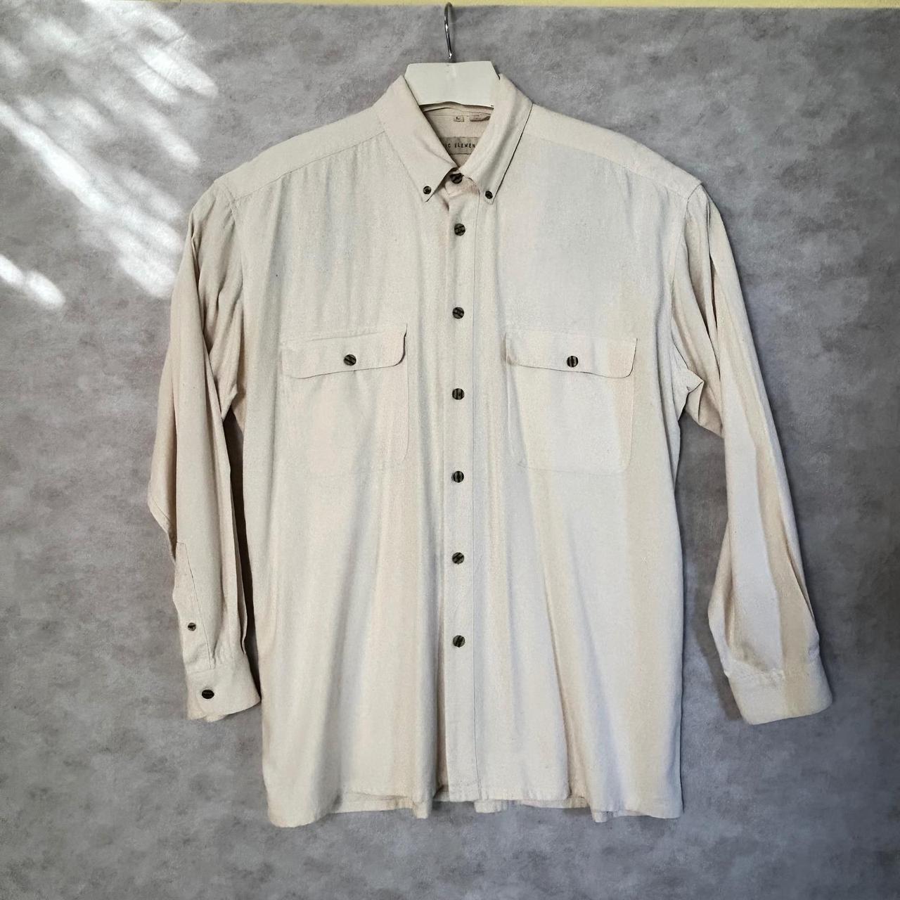 Preloved Men's Shirt - Tan - L – Basic Elements S… - image 2