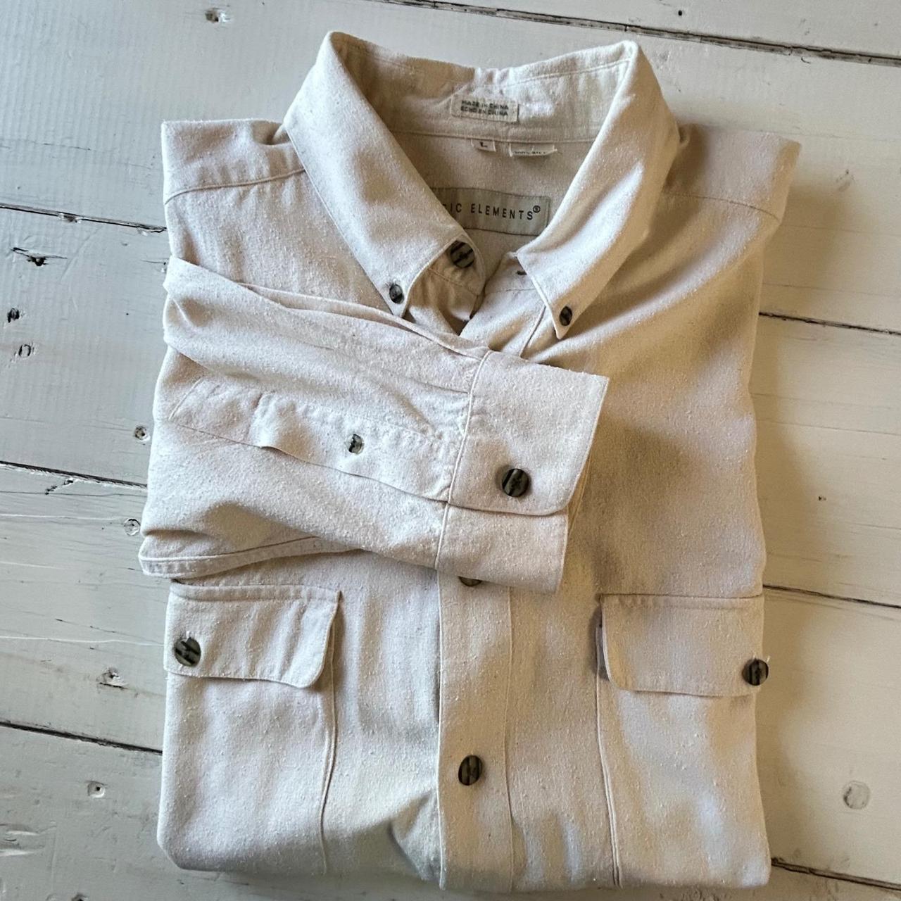 Preloved Men's Shirt - Tan - L – Basic Elements S… - image 1