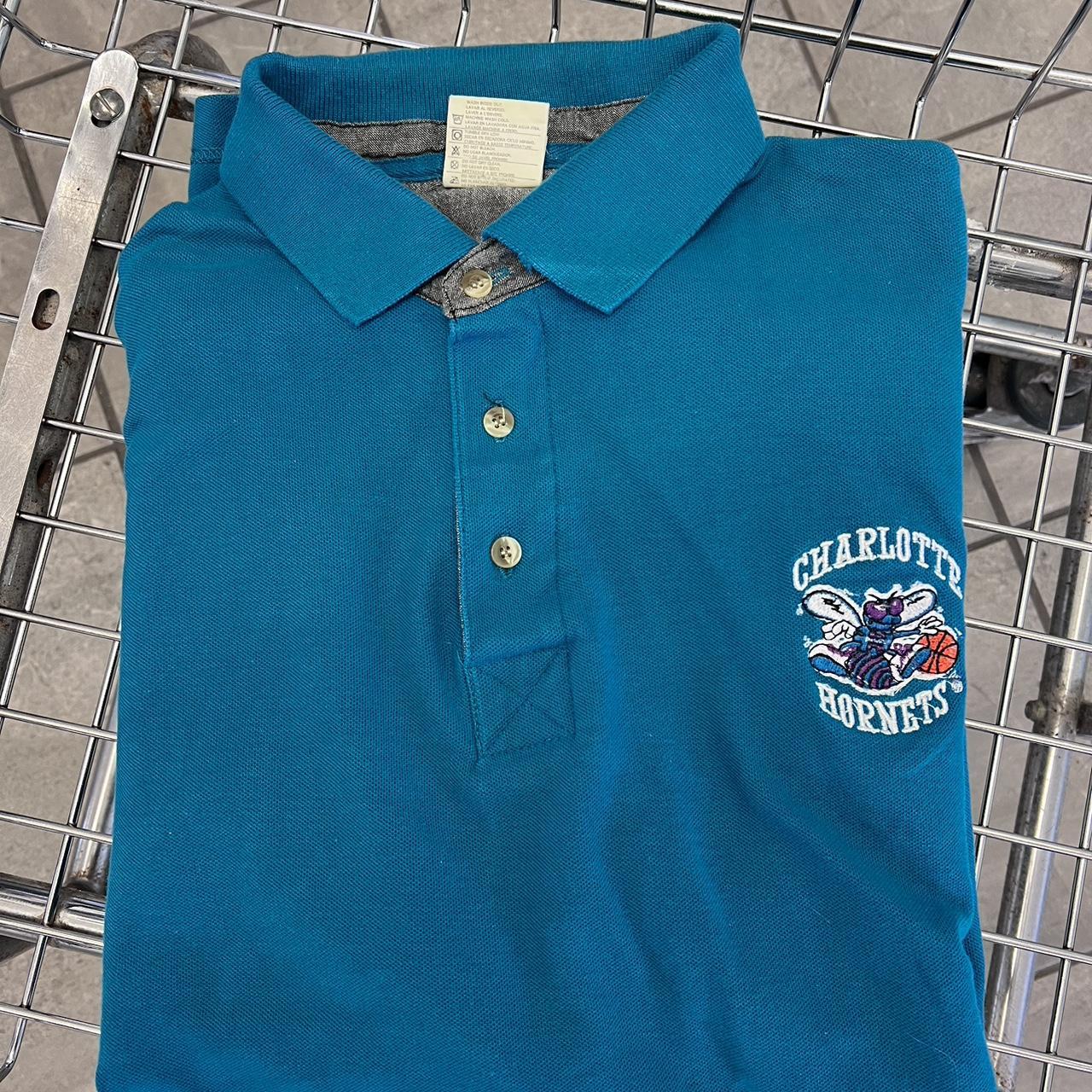 VINTAGE CHARLOTTE HORNETS SHIRT MEN SIZE LARGE... - Depop