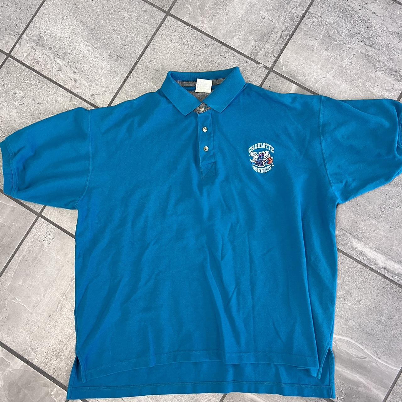 VINTAGE CHARLOTTE HORNETS SHIRT MEN SIZE LARGE... - Depop