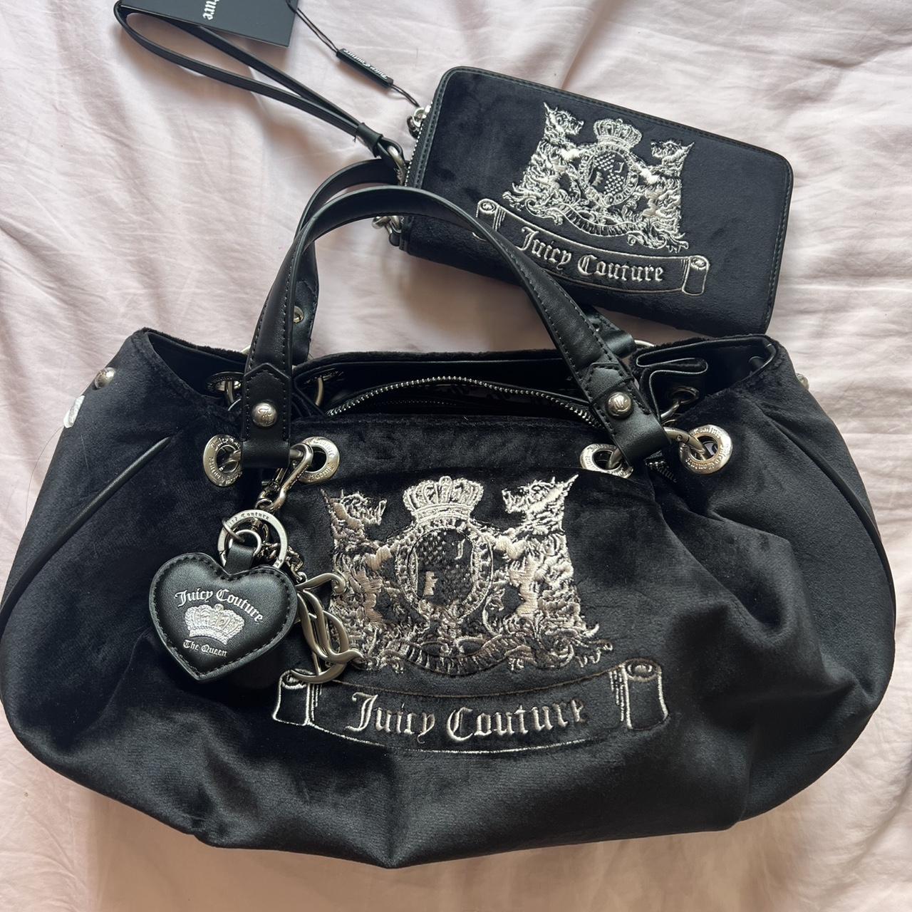 Juicy couture Iris large shopping crinkled velvet | Depop