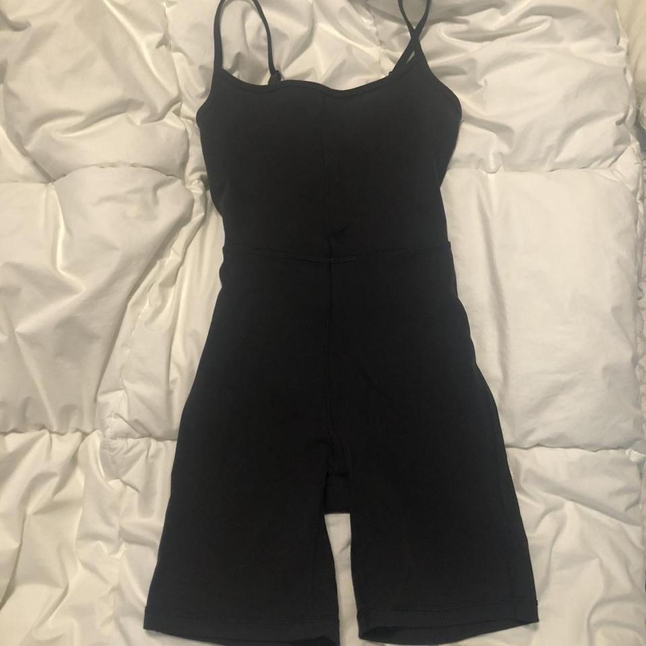 Aritzia Women's Black Playsuitromper Depop