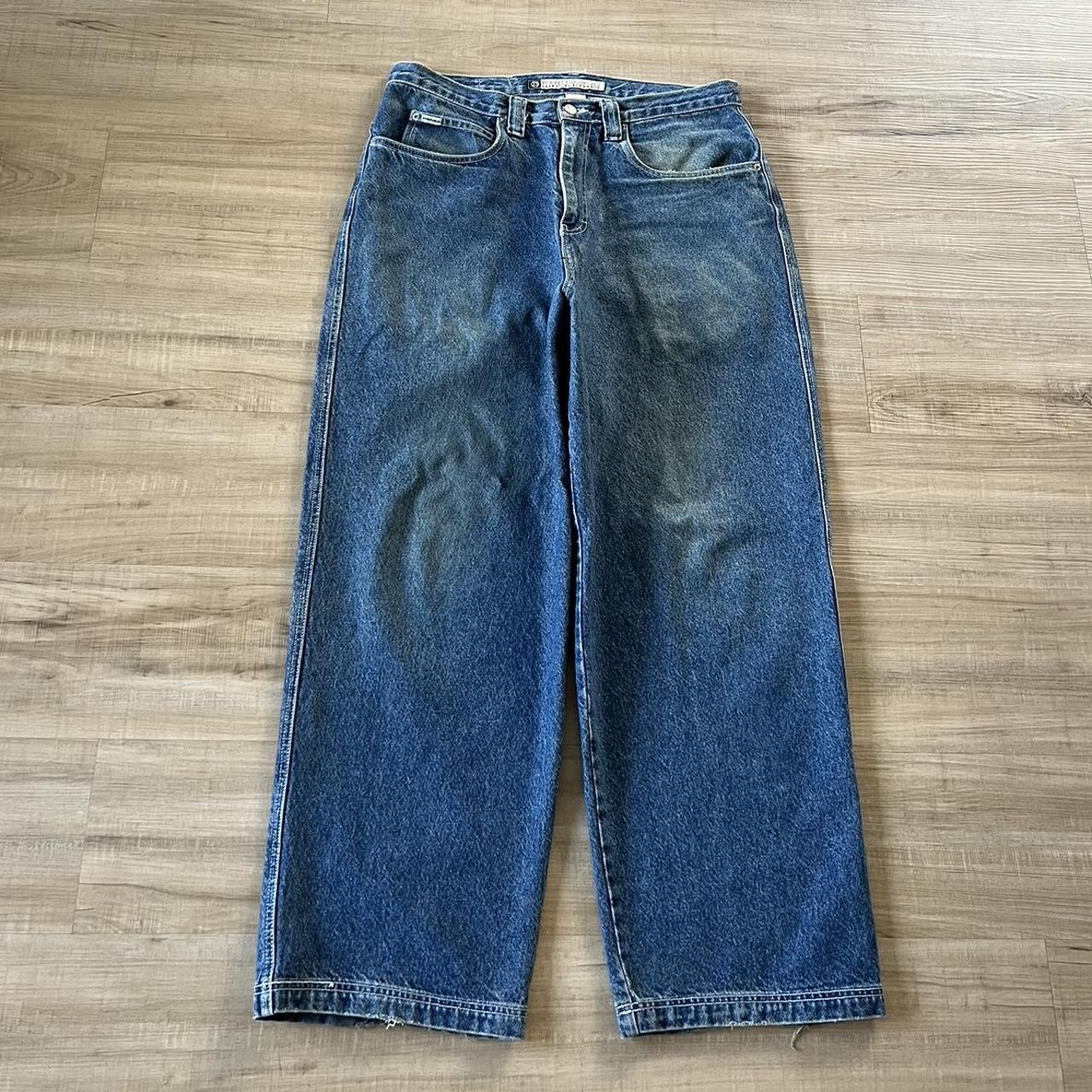 90s baggy freeshyne jnco style skater jeans 36 x... - Depop