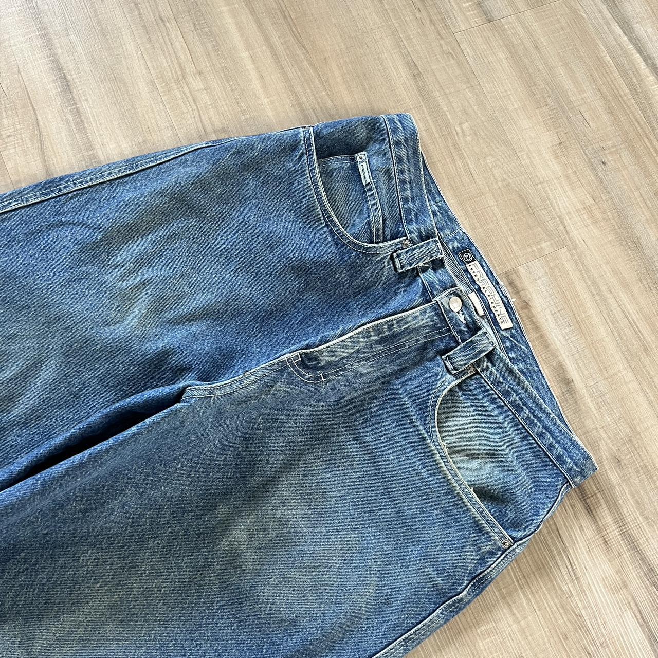 90s baggy freeshyne jnco style skater jeans 36 x... - Depop