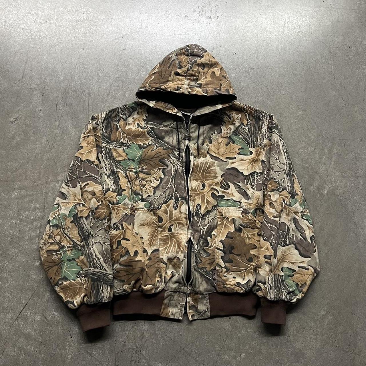 y2k grunge 2000s walls realtree forest camo zip up - Depop