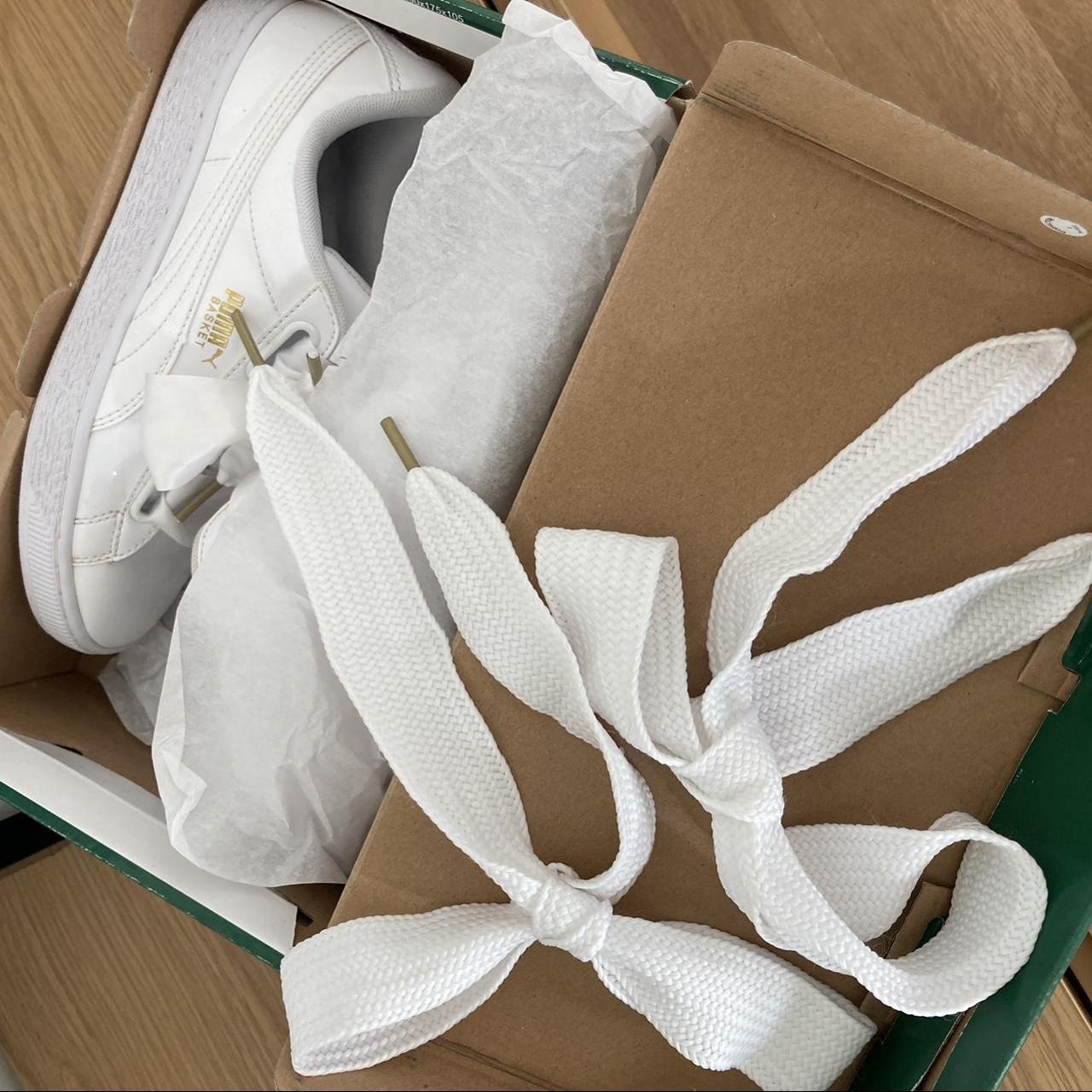 ★PUMA★ かわいいリボン BASKET HEART \"PUMA WHITE\" 日本未入荷 org.jpg