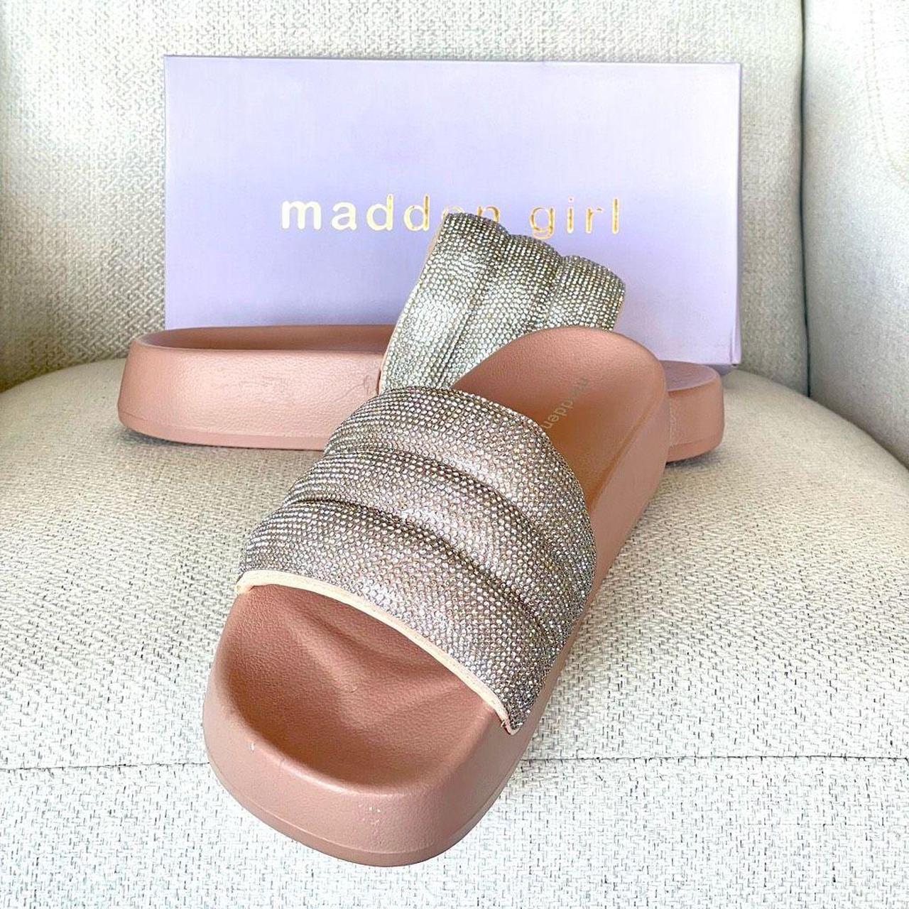 Madden girl glitter on sale slides