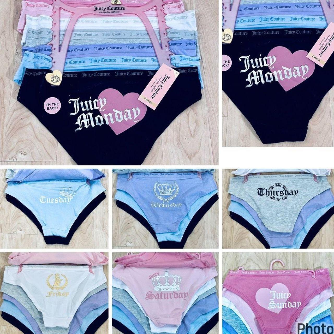 Brand new with tags 7 pack juicy couture thongs size - Depop