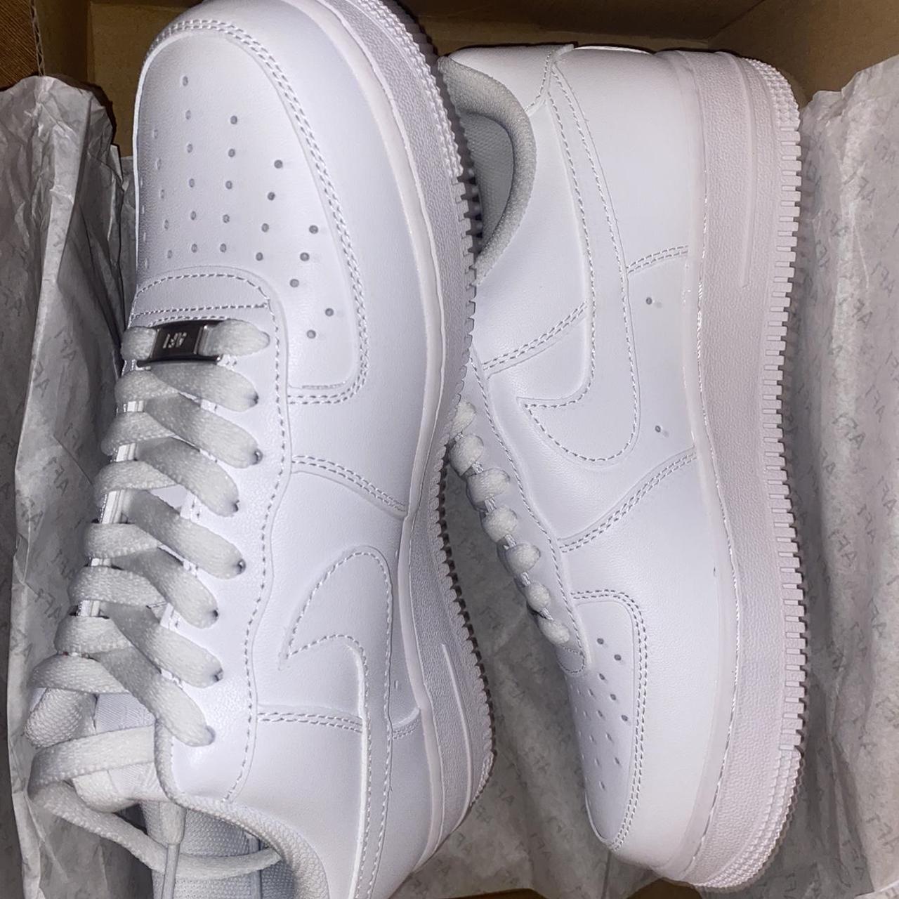 Nike Air Force 1s. New. White. Selling Fast. - Depop