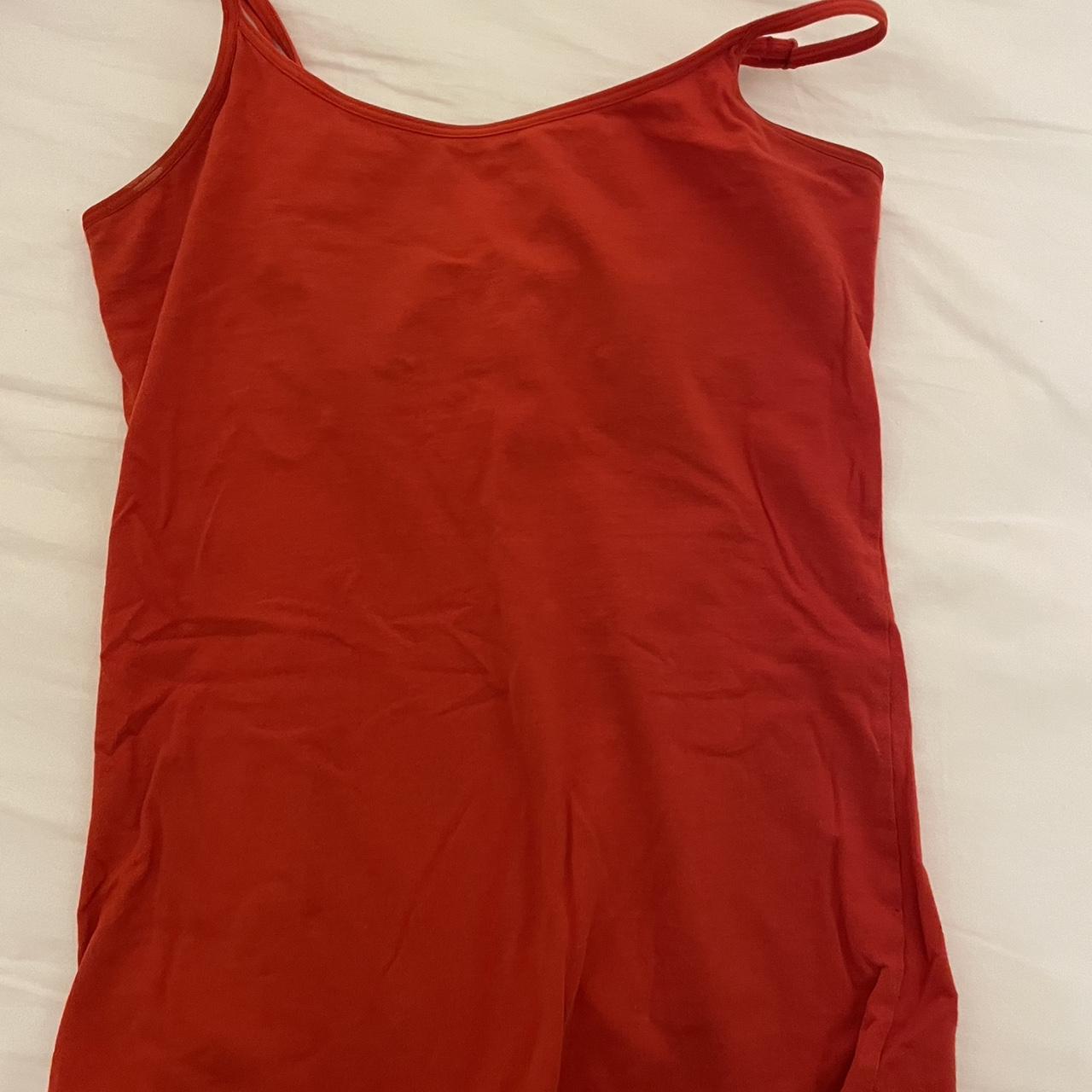 Brandy Melville Women's Red Tshirt Depop